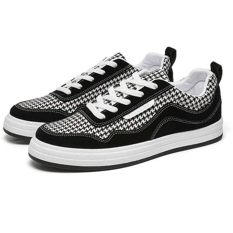 men s canvas shoes plaid print casual lightweight low top details 4