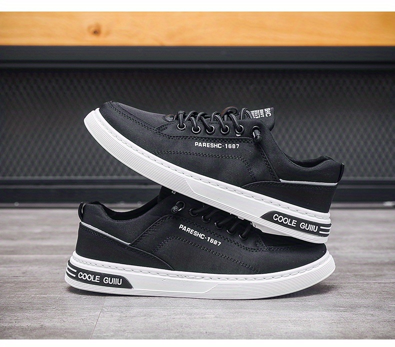 canvas skate shoes men s trendy wear resistant non slip details 0