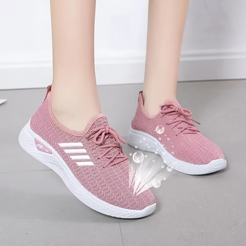 women s casual sneakers breathable lace soft sole walking details 1