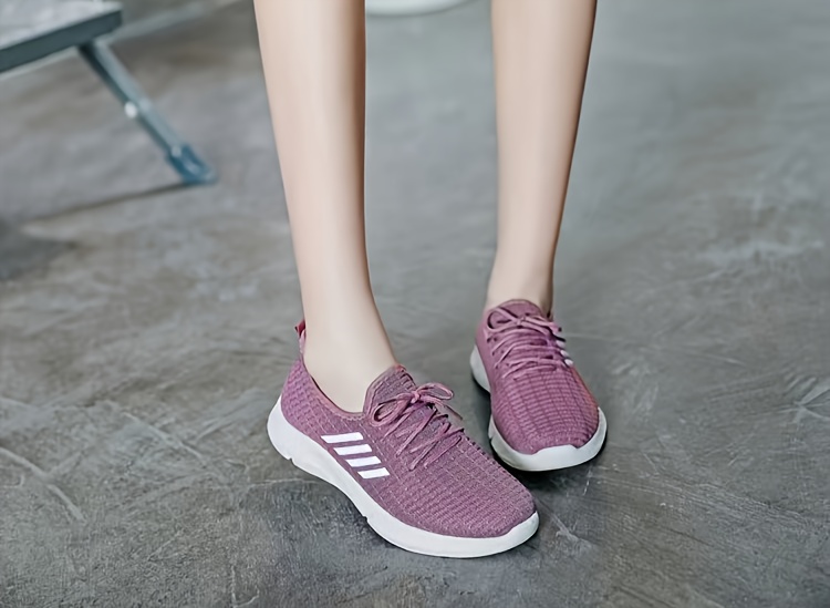 women s casual sneakers breathable lace soft sole walking details 3