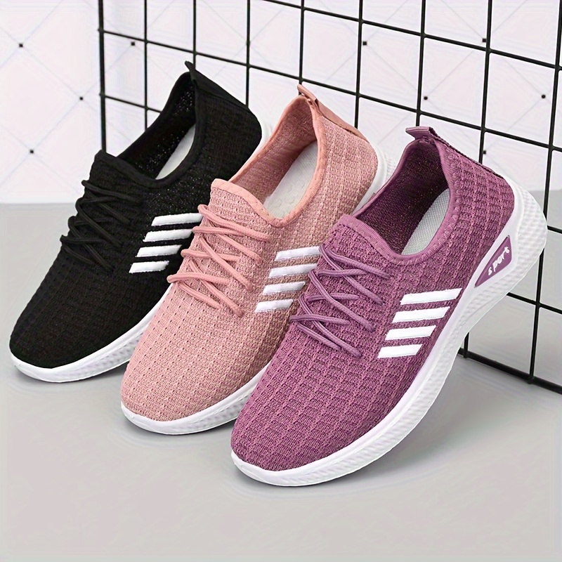 women s casual sneakers breathable lace soft sole walking details 7